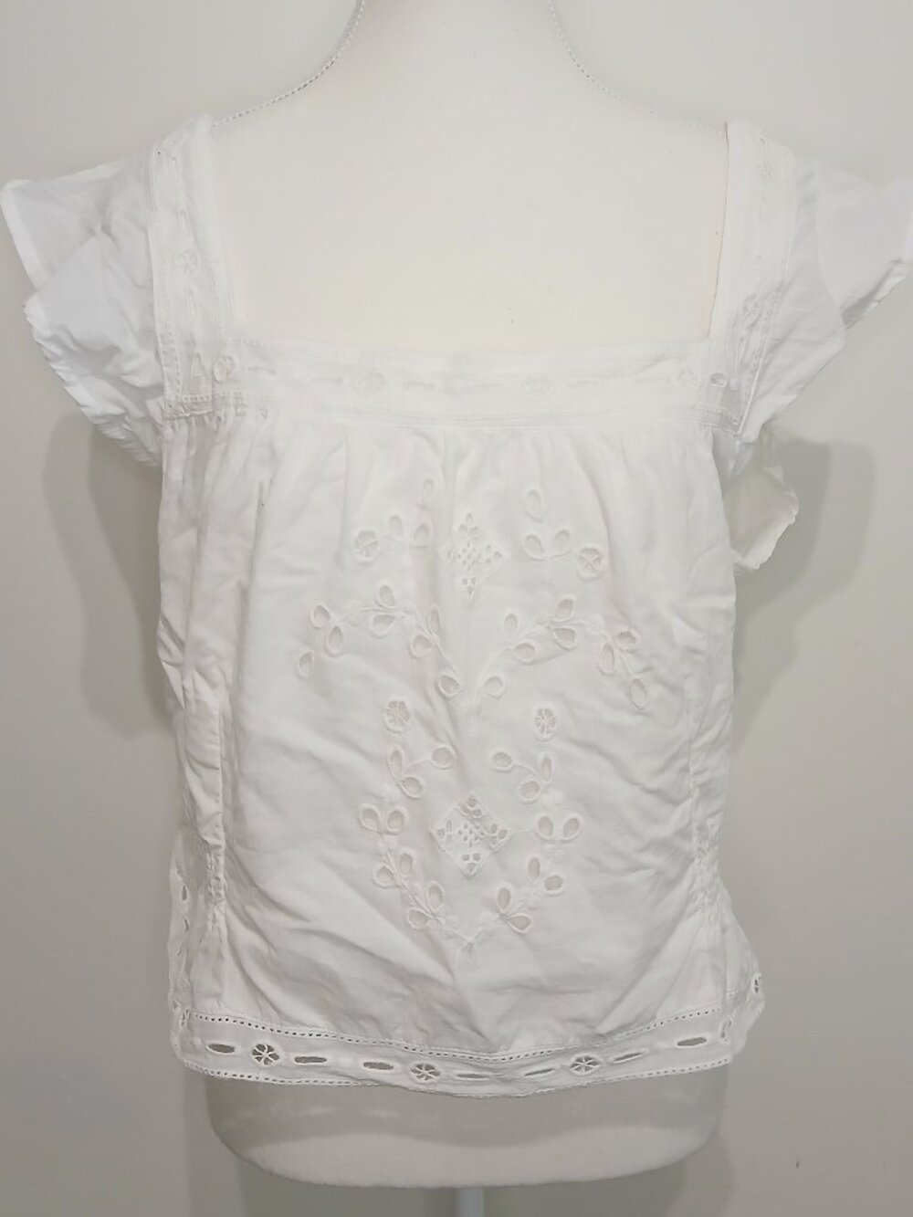 Bailey 44 Eyelet Embroidered Cotton Top Size XL